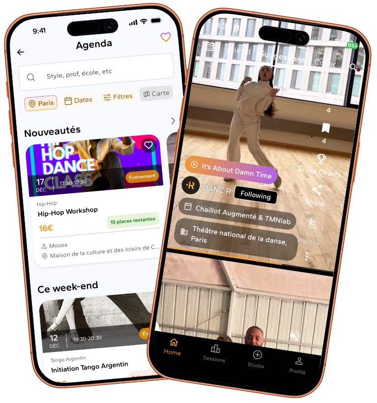 Radar danse et feed de chorés sur DANC·R