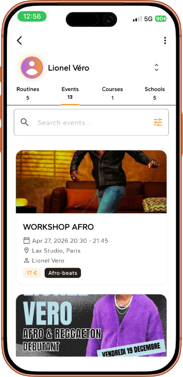 Workshops et événements sur le profil prof DANC·R