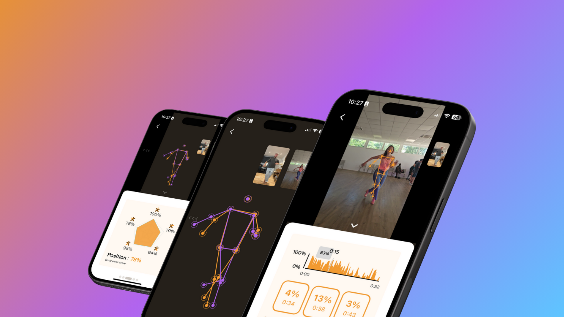 Outils d'entraînement DANC·R sur smartphone : miroir, ralenti et suivi des progrès